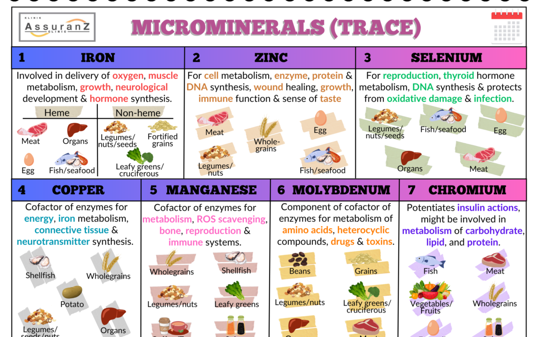 Micronutrients 3 – Microminerals (Trace Minerals) 微量营养素3 – 微量矿物质（微量元素）